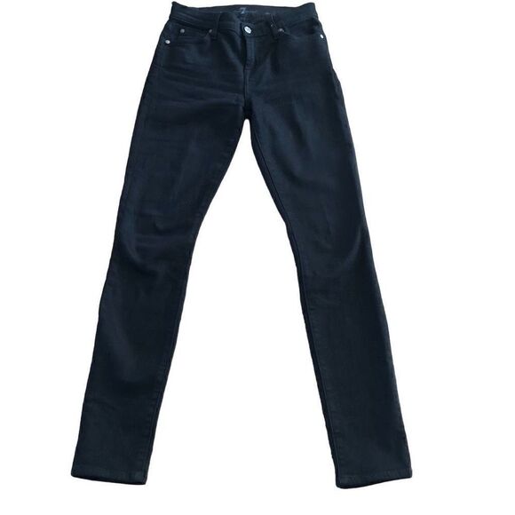 7 For All Mankind Black “The Skinny” Jeans - Picture 1 of 13
